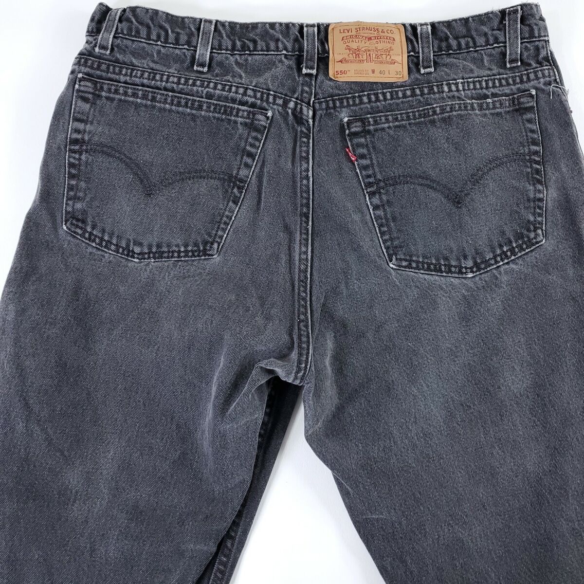 VTG 90s Levis 550 Mens Jeans 38x30 Relaxed Tapered Black VTG 90s Levis 550 Mens Jeans 38x30 Relaxed Tapered Black