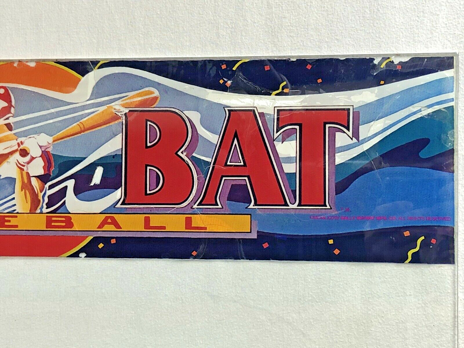 Bally Midway Big Bat Baseball Pitch & Batt Pinball Machine Arcade Game