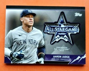 Aaron Judge, 2021 Topps Update MLB AllStar Sleeve Patch Aaron Judge, 2021 Topps Update MLB AllStar Sleeve Patch