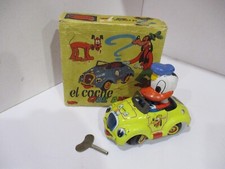 Donald Duck Wind-Up Car -Mint In Original Box- All Tin-Works Great