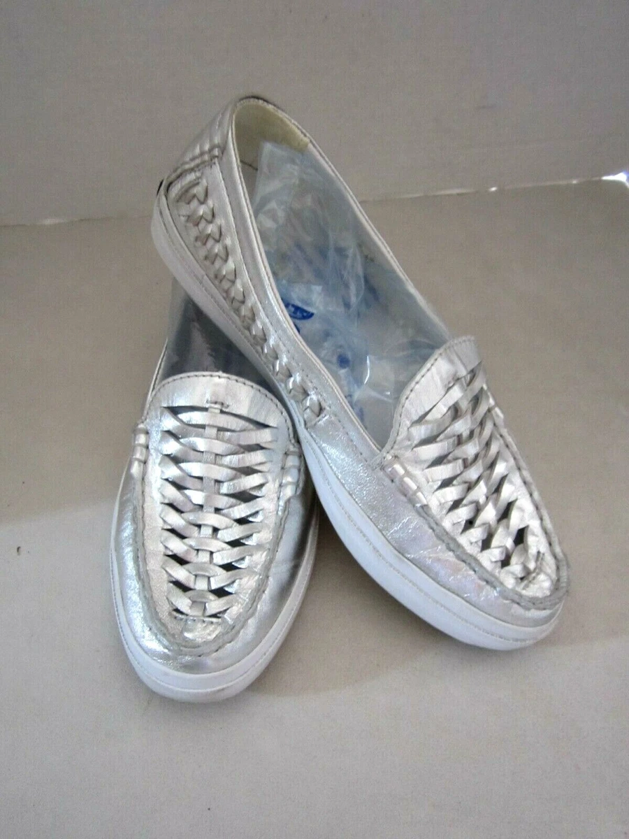 Cole haan silver loafers sale