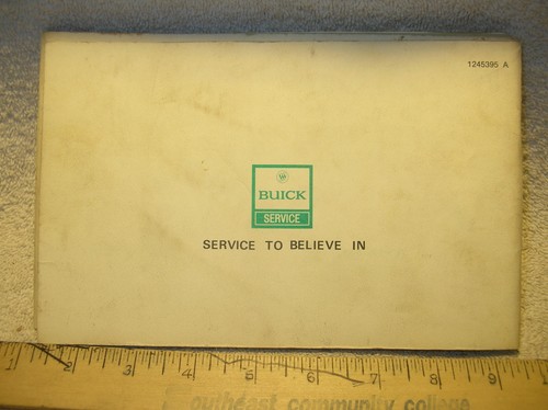 1974 Buick Century-Regal Owners Manual - Good Used - Bild 4 von 4