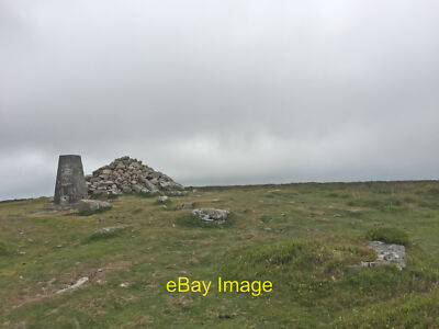 Foto 12x8 Hameldown Tor Trig Point Flush Bracket S3459 Heathercombe c2021