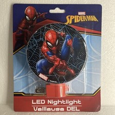 SpiderMan Marvel LED Super Hero Boy  s Plug-in Night Light New 