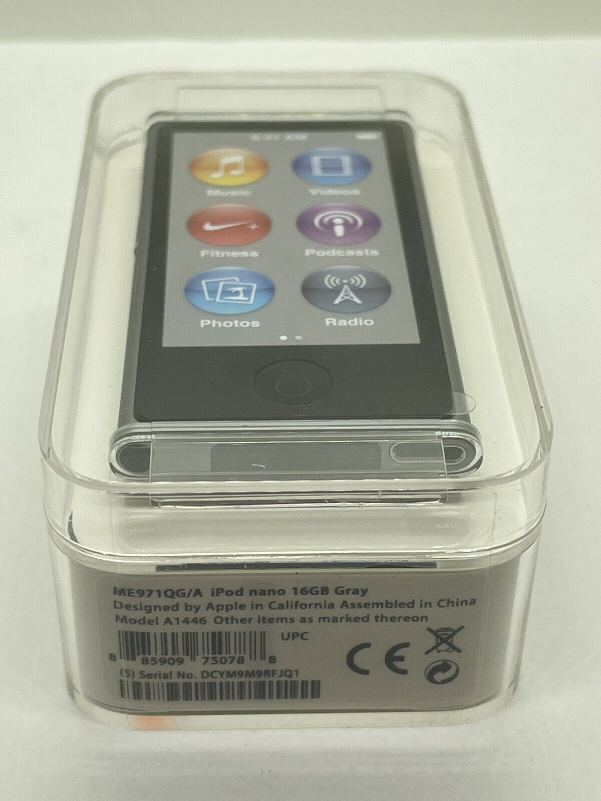 Apple iPod Nano 7. Generation 2012 Model Grau Gray 16GB NEU NEW Collectors