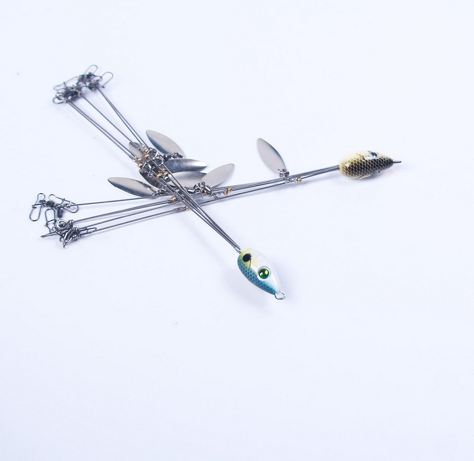 6Pcs Alabama Rig 5 Arms 4 Blades Umbrella Rig Fishing Lures Bait Bass Crappie - Image 18