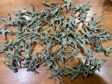 64 pc Vintage 1960's Lido Military Army Men Toy Soldiers WWII 2.5" ORIGINAL