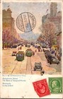 1928 USA NY Graf Zeppelin LZ 127 First Flight Artist Postcard cover to Germany — photo 1