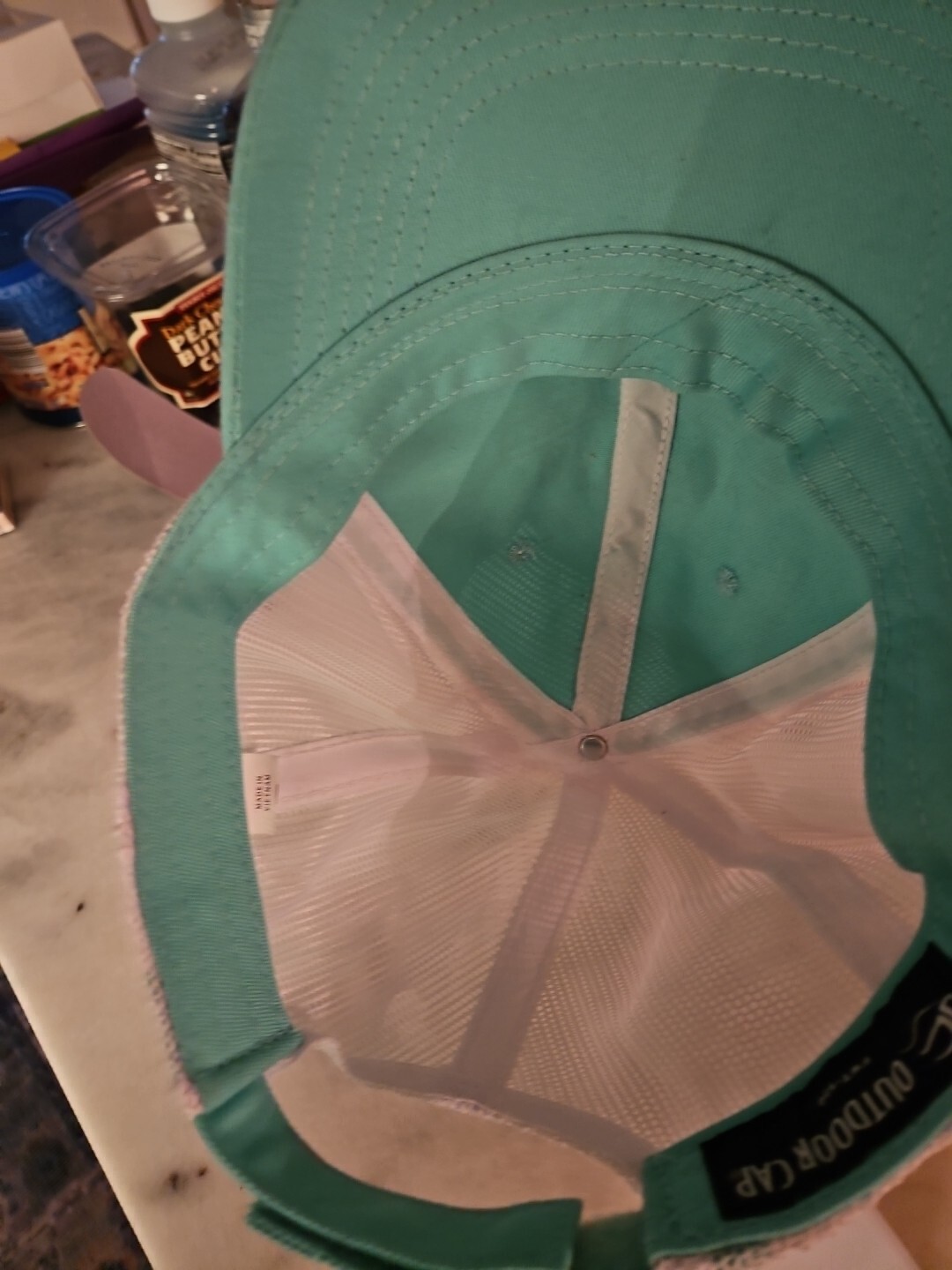 Bad Boy Mowers NICE Snapback Hat Baseball Trucker Cap Adjustable Mint/White 