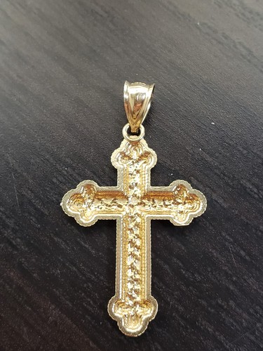 10 Karat Gelbgold Kreuz Anhänger - Bild 3 von 10