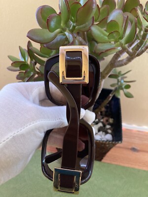 Roger Vivier Black Oversized Butterfly Sunglasses 4-1/13 Silver Buckle Italy NEW WOMENS AUTHENTIC ROGER VIVIER OVERSIZED SUNGLASSES MODEL RV2  main image 2