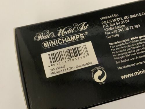1/43 Minichamps McLaren F1 Street Car Metallic Blue. 530 133435 CS304 - Picture 7 of 7