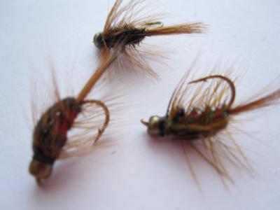 1 DZ D18-2 BEAD HEAD FULLBACK'S (SIZES AVAILABLE), NYMPHS