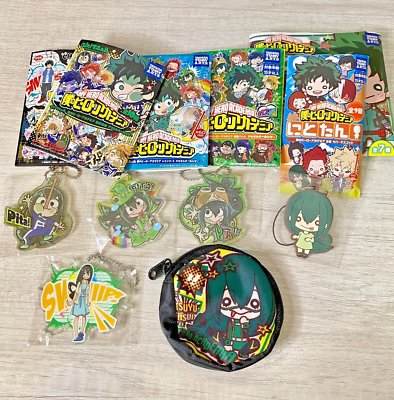 #ad Boku no My Hero Academia Froppy Tsuyu Asui LOT keychain rubber strap bag pouch $30.00