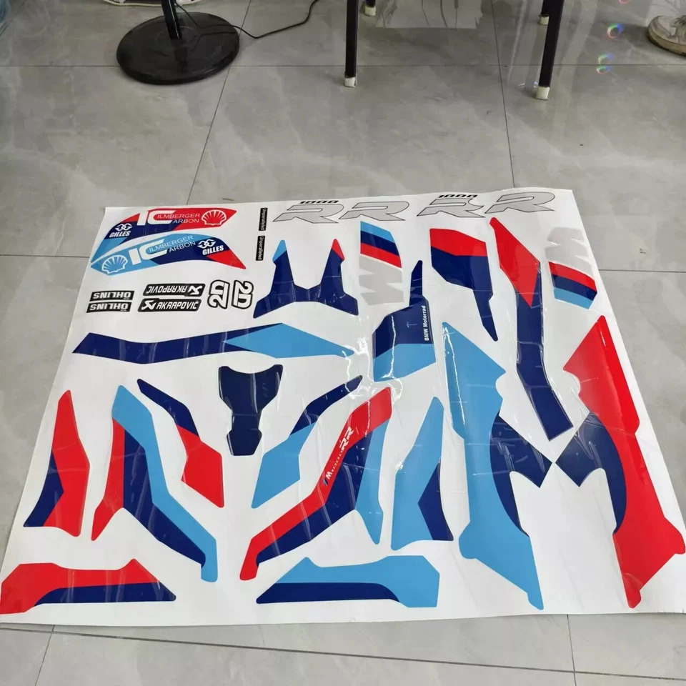 Kit de calcomanías adhesivas de carrocería para BMW S1000RR M1000RR 2019-2022 kit gráfico de calcomanías Foto 4 de 4