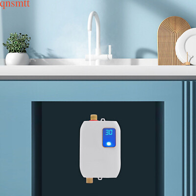 3000W Mini Electric Tankless Water Heater Instant Hot Kitchen