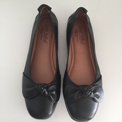 Josef Seibel Women's Shoes Fenja 07 Ballet Flats Leather Round Toe Bow EU38 EUC