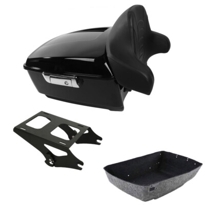 King Trunk Backrest Quick Detach Mount Fit For Harley Touring Road Glide 14-2026