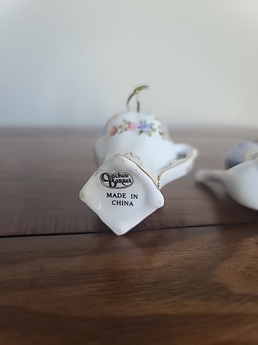 2 Miniature Teapot Ornaments Cracker Barrel - Picture 10 of 11