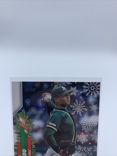 2020 Topps Holiday Jesus Luzardo Rookie SP #HW35 Snowball SP Variation - 第 2/7 張圖片