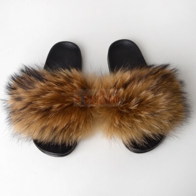 fluffy fur slides wholesale