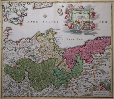 Tabula Marchionatus Brandenburgici - Mecklenburg, Brandenburg - Homann 1730