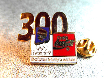 Pin's Coca Cola 100 jrs 1Sponsor Jeux Olympiques Lilehammer Marque