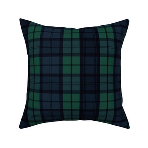 navy plaid pillow