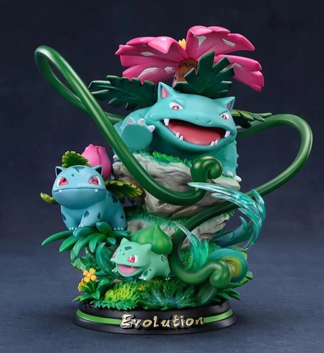Pokemon Venusaur Ivysaur Bulbasaur Evolution Series MFC Studios Resin Statue