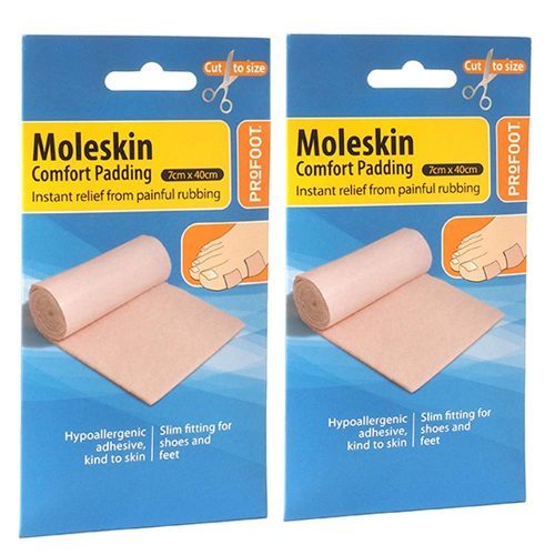Profoot Moleskin Roll 7cm x 40cm SelfAdhesive Comfort Padding Sheet