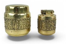 Erhard & Söhne Zigarettenspender mit Tischfeuerzeug, 9,5 u. 8cm