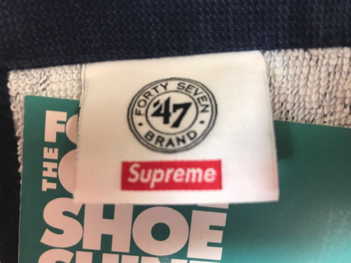 SUPREME 47 BRAND MLB NEW YORK YANKEES BOX LOGO HAND TOWEL SUPREME 47 BRAND MLB NEW YORK YANKEES BOX LOGO HAND TOWEL