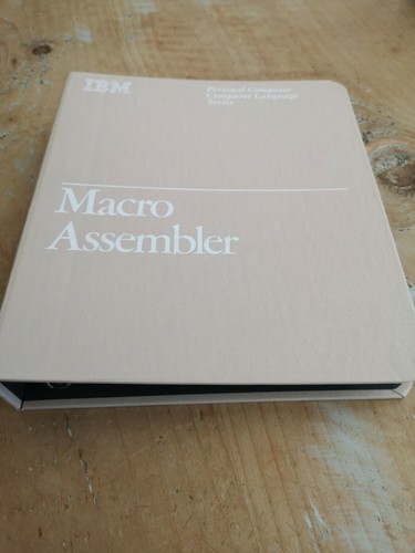 Vintage IBM Folder/segregator lata 80., Macro Assembler, 3 pierścienie, komputer osobisty - Zdjęcie 2 z 6