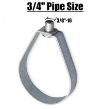 3/4" Pipe Size Swivel Loop Hanger Tolco Fig. 200 Adjustable Band Hanger 3/8"-16