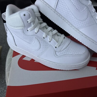 Nike Court Borough Mid Triple Whites UK Gr. 6 Euro 39 ORIGINAL AUTHENTIC