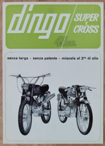 Moto Guzzi DINGO Super e DINGO Cross BROCHURE Originale Formato A 4 in Ottime Co - Afbeelding 1 van 3