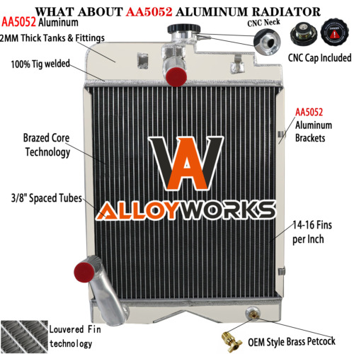 Radiator For Massey Ferguson TO30 TE20 TEA20 TO20 TO30 TO35 135 181623M1 Diesel - Picture 1 of 8