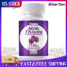 Liver Support 120ct Cleanse Detox Repair Health Milk Thistle Dandelion Root Zinc