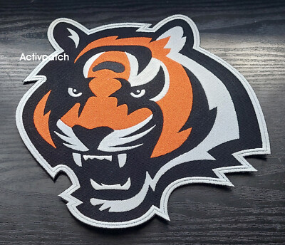 CINCINNATI BENGALS NFL FOOTBALL SUPERBOWL HUGE 10'' PATCH LOGO EMBROID Aufnäher