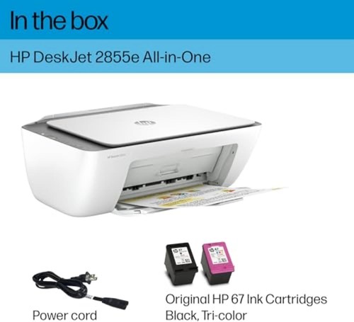 HP DeskJet 2855e Wireless All-in-One Colour Inkjet Printer, Scanner, Copier. - Picture 5 of 12