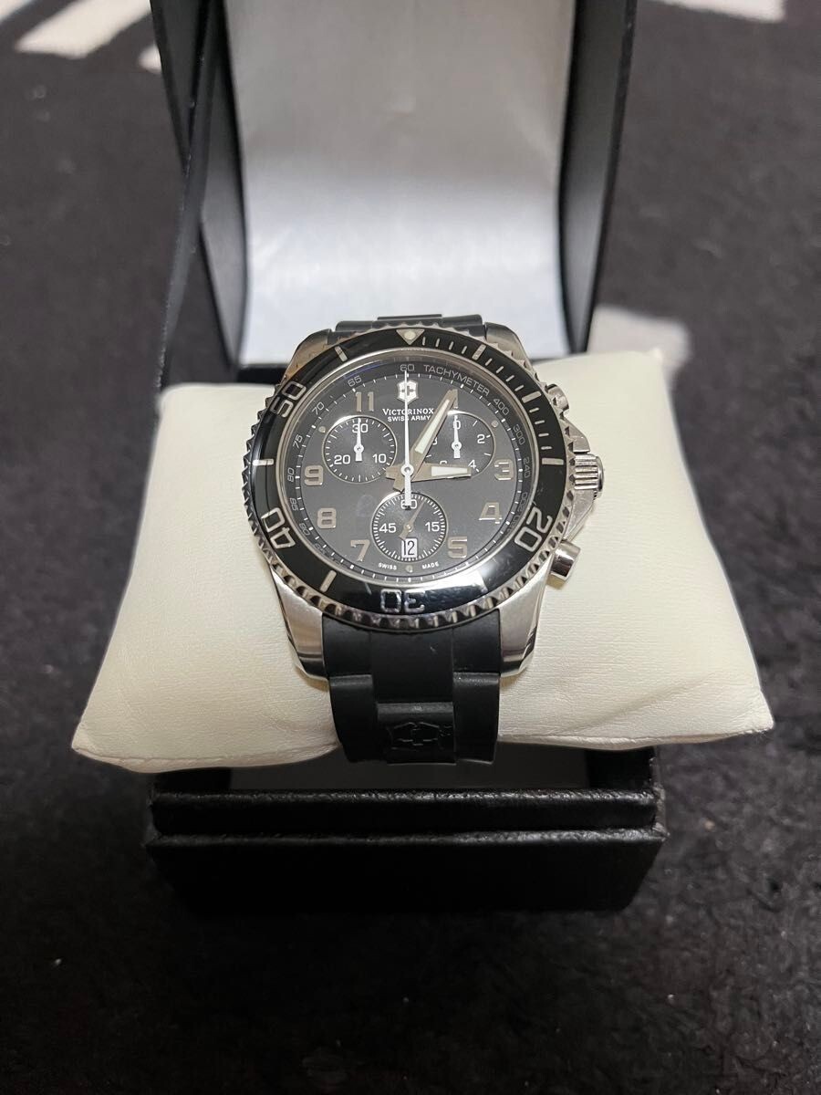 VICTORINOX SWISSARMY MAVERICK 241431 Men's Black Quartz Watch | eBay