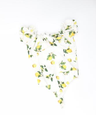 Missguided Damen Body weiß Polyestermischung Einteiler Größe 10 Fr