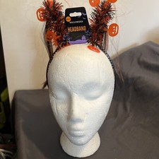 Halloween Headband Pumpkin Headband for Women 1 Count Pack of 1 style 1