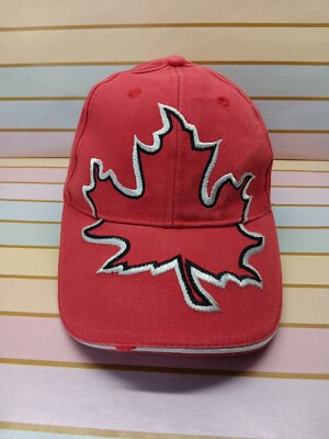 Canada Maple Leaf Aop Hat Canada Athletics Adjustable Baseball Cap Faded & Damag