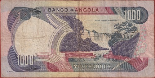 🇦🇴 🇵🇹 Angola 1000 Escudos 1972 Marechal Carmona P 103 FINE - Picture 3 of 5