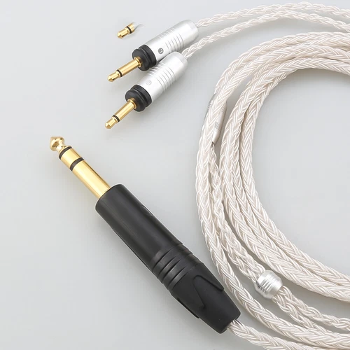 Cable de auriculares plateado de 16 núcleos de alta gama para Elear Elegia Stellia transparente focal - Imagen 7 de 22