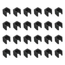 24 Pack 14.2mm Dia Billiards Cue Locating Clip Holder Plastic Snooker Clip