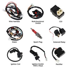 Complete Wiring Harness Kit with Electrics for ATV Quad 4 Wheelers 125CC 150CC