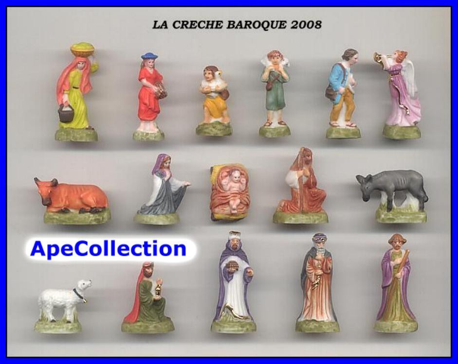 Krippe Porzellan Set 16 Mini Figure 4cm Barock Stil 2008 Feves Crib Nativity 9690₽