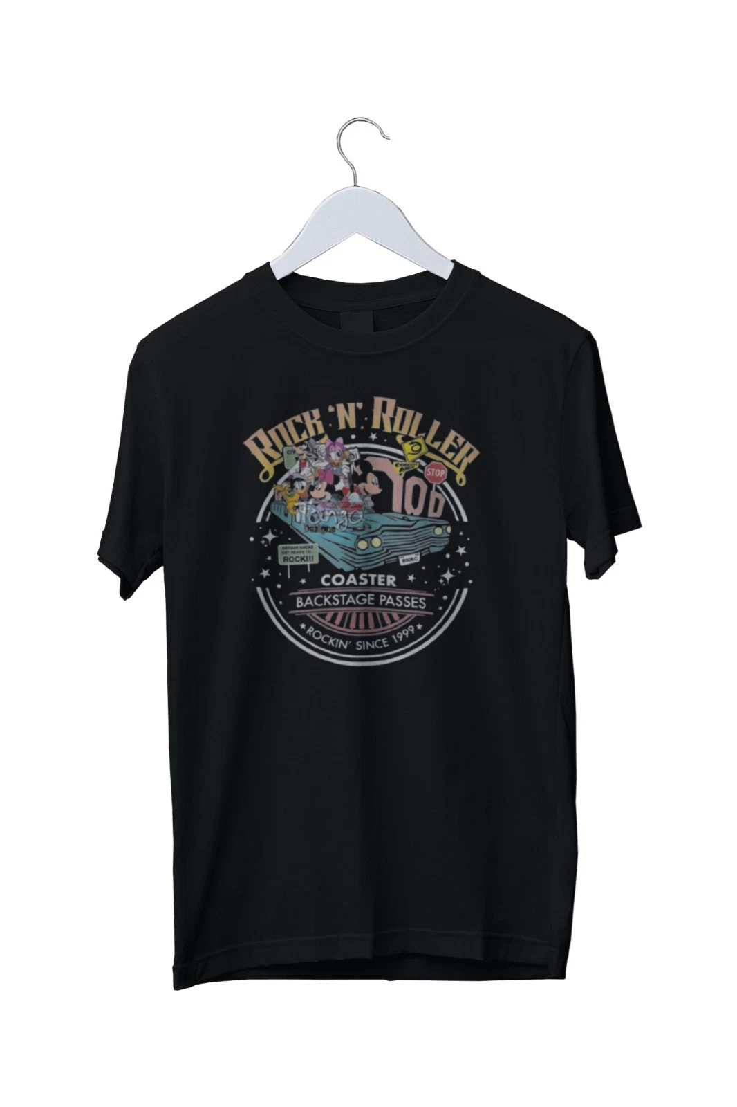 Vintage Disney Mickey Friends Rock N Roller Hollywood T-Shirt S M L XL 2 3 4 XL